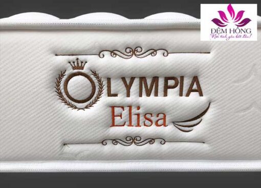 Logo thêu của nệm lò xo Elisa