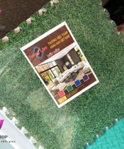 Thảm xốp ghép cỏ xanh thương hiệu Tường Lâm. Bịch 10 tấm – mỗi tấm kích thước 0,6×0,6m